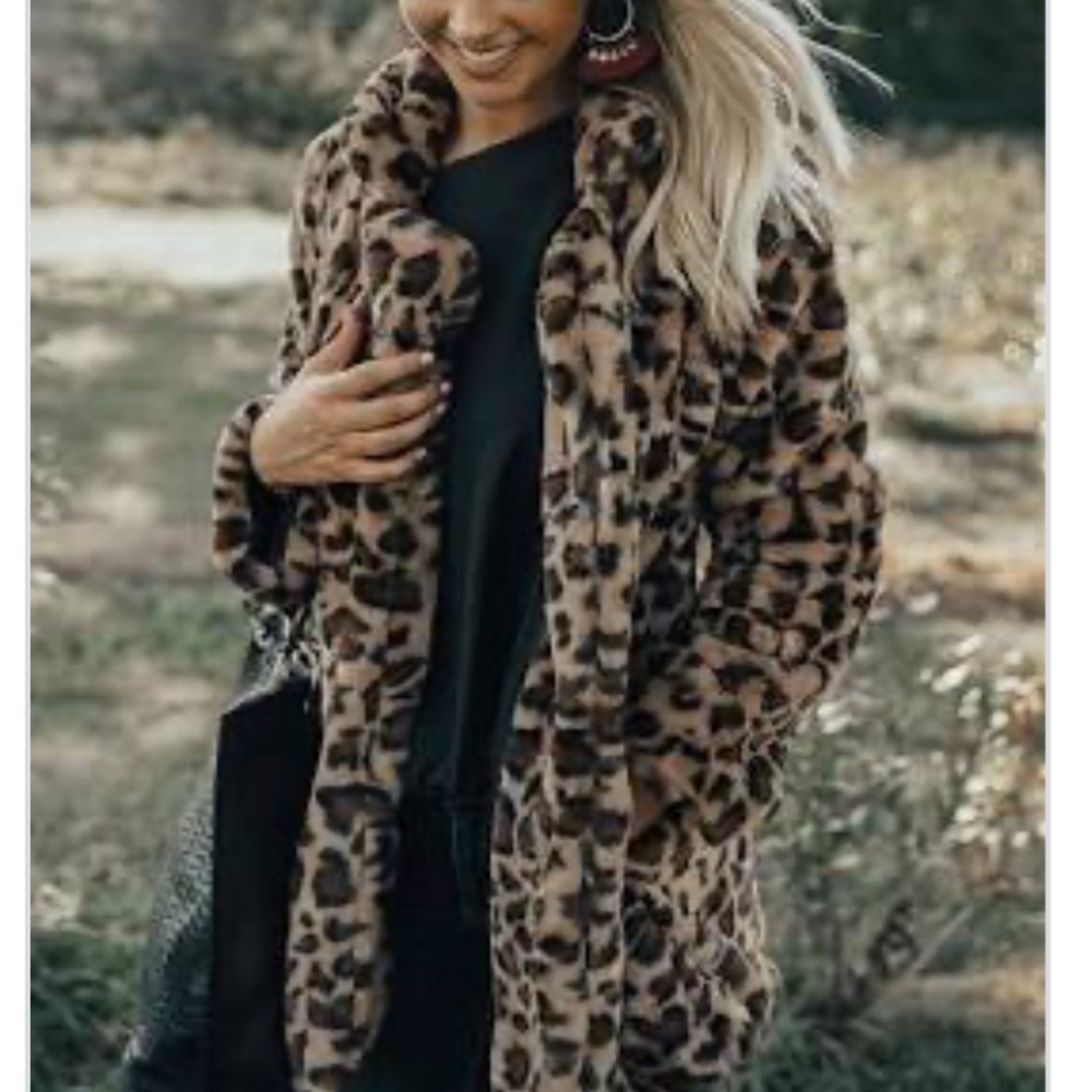 Leopard winter jacket - Picture 2 of 3